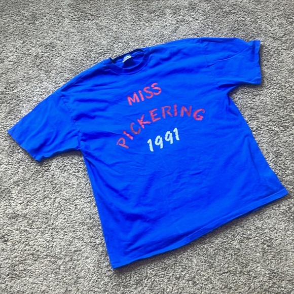 Vintage 1991 Hanes Single Stitched miss Pickering Tshirt Mens Size XXL - Picture 4 of 7